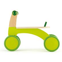 Scoot Around Ride-On Wood Balance Bike in Bright Green