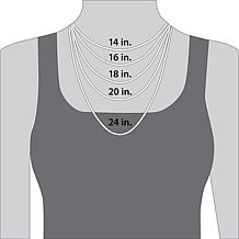 Script 3-Initial Petite Monogram Necklace