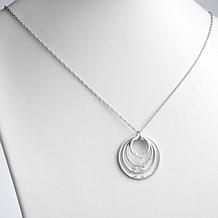 Script 4-Name Circles Necklace