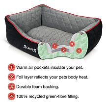 Scruffs Thermal Box Bed (Large) - Black & Grey