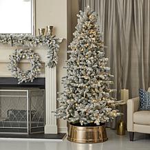 Seasonal LLC Palmetto Flocked 6' Pre-Lit RGBW Christmas Tree