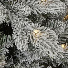 Seasonal LLC Palmetto Flocked 6' Pre-Lit RGBW Christmas Tree
