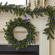 Seasonal LLC Palmetto Pine 6' Pre-Lit RGBW Garland w/Remote Control