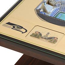 Seattle Seahawks 25-Layer Stadium Views Lighted End Table