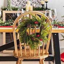 Set of 2 14" D Christmas PE Wreaths