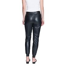 Seven 7 Faux Leather Ponte Jogger - Black
