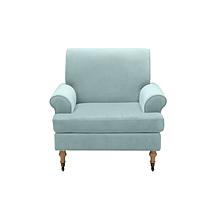 Shabby Chic Deklan Saber Back Leg Velvet Accent Chair