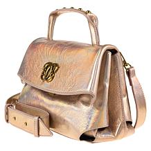 Sharif Legacy Hologram Piega Leather Flap Front Satchel