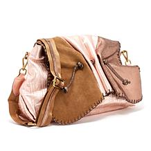 Sharif Legacy Museum Rouched Flap Leather Messenger Bag