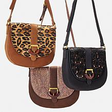 Sharif Legacy Nubuck Leather Saddle Bag