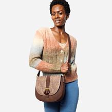 Sharif Legacy Nubuck Leather Saddle Bag