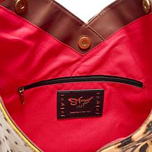 Sharif Legacy Ostrich & Haircalf Sculpted Hobo