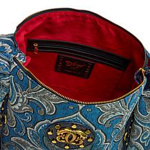 Sharif Legacy Parisian Tapestry and Leather Hobo