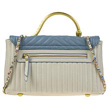 Sharif Legacy Serpent Handle Quilted Leather Crossbody