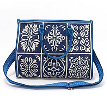 Sharif Legacy Sicilian Tile Embroidered 4-Piece Tote Set