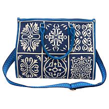 Sharif Legacy Sicilian Tile Embroidered 4-Piece Tote Set