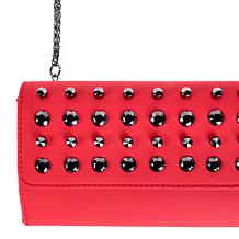 Sharif Legacy Studded Leather Wallet with Detachable Strap