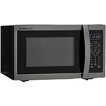 Sharp 1.4-cu. ft. 1100W Black/Stainless Countertop Microwave