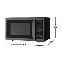 Sharp 1.4-cu. ft. 1100W Black/Stainless Countertop Microwave