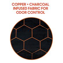 Sharper Image Calming Heat Copper Charcoal Neck Wrap