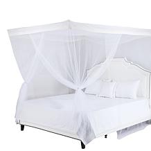 Sheba 4-Post Hanging Sheer Mosquito Bed Canopy