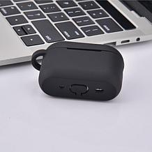 Silicone Case w/Bling Heart and PomPom Keychain for Apple AirPod Pro