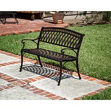 Simone Cast Aluminum Bench