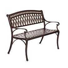 Simone Cast Aluminum Bench