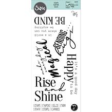Sizzix Clear Stamps by Pete Hughes Sunnyside Sentiments #9