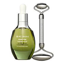 SKINN Divine Elixir Ayurvedic Oil and Cryo Roller Gift Set