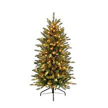 Slim Franklin Fir 4-1/2' Artificial Christmas Tree with Clear Lights