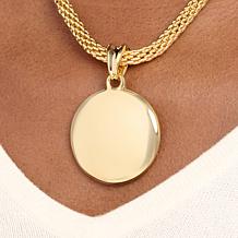 Soave Oro 14K Electroform Polished Pendant