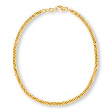 Soave Oro 14K Gold Electroform 18" Popcorn Chain Necklace