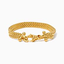 Soave Oro 14K Yellow Gold Electroform Popcorn Chain Bracelet