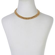 Soave Oro 18" 14K Gold Electroform Polished Curb Chain Necklace
