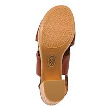Sofft® Leather Platform Slingback Sandal