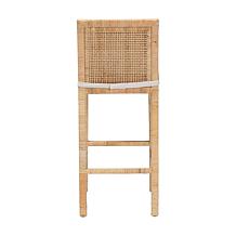 Sofia Casual Rattan Bar Stool 17"W x 20.8"D x 42"H