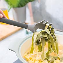 Soft Gray Silicone 5pc Kitchen Utensil Set with Rubber Handles