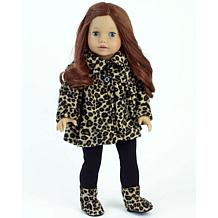 Sophia's by Teamson Kids Animal Print Coat Leggings Set for 18" Dolls