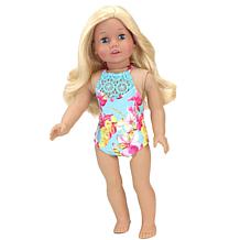 Sophia's by Teamson Kids Bathing Suit and Pool Float for 18" Dolls
