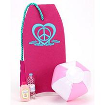 Sophia's by Teamson Kids Bikini, Boogie Board Beach Set for 18" Dolls
