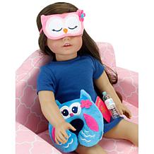 Sophia's by Teamson Kids Hot Pink Travel Suitcase Set for 18" Dolls