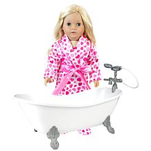 Sophia's by Teamson Kids White Bath Tub for 18" Dolls