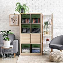 Sorbus 11" Foldable Storage Bin 6-pack with Clear Window