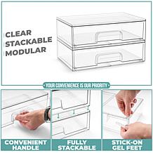 Sorbus 2-Pack of Storage Containers with Pull-Out Drawers