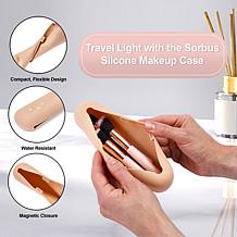 Sorbus 2-pk Waterproof Silicone Travel Cosmetic Makeup Brush Holder