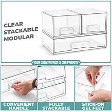 Sorbus 3 Pack Storage Containers with Pull-Out Drawers