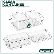 Sorbus 3 Pack Storage Containers with Pull-Out Drawers