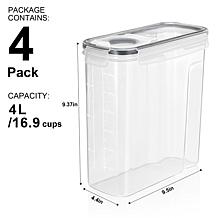 Sorbus 4-pack Large Food Dispenser Containers