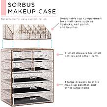 Sorbus Clear Cosmetic Makeup Organizer